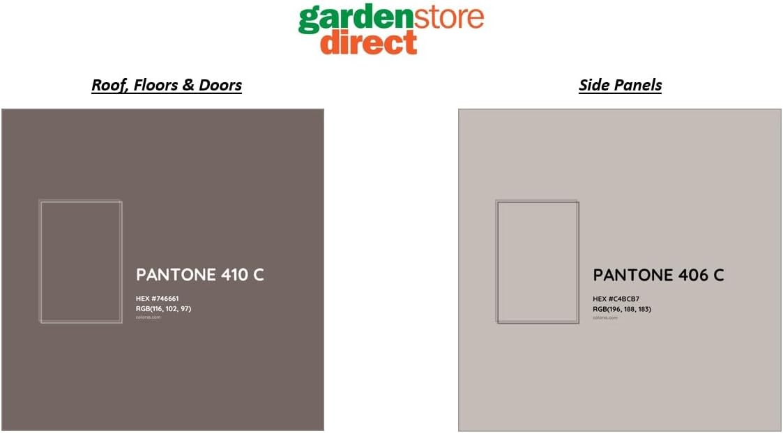 Balmoral Heavy Duty Windproof Resin Dual-Wall High Density Garden Shed - 7 x 3.8 ft