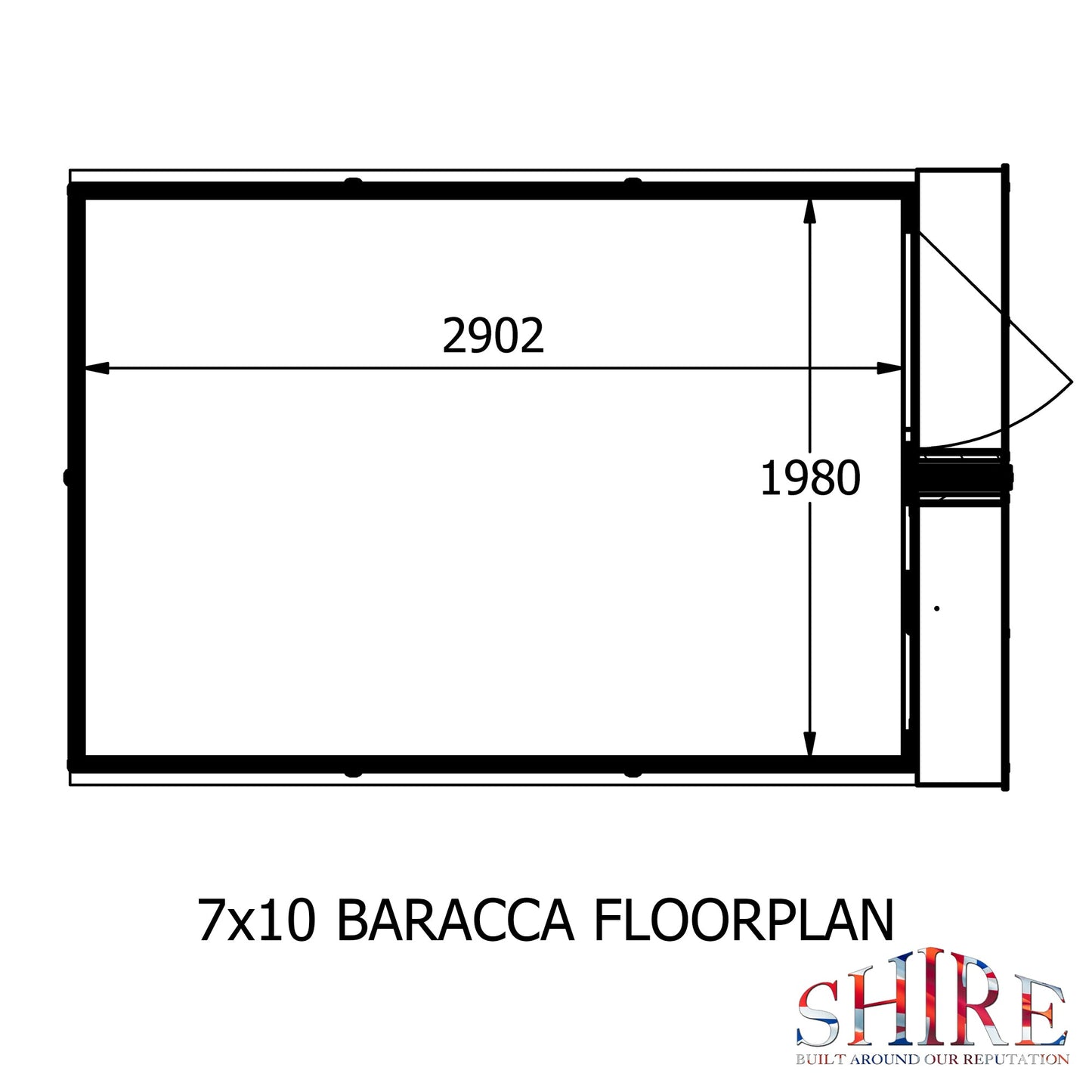 Shire Barraca 7x10 Shed