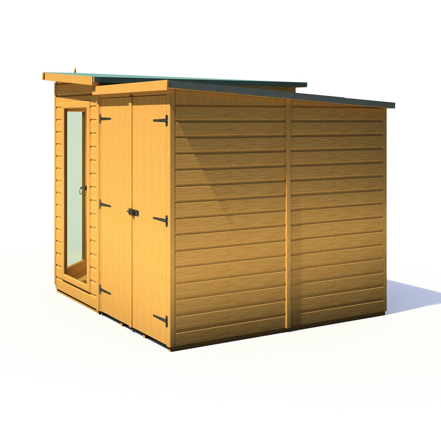 Shire Barclay 7x11 Corner Summerhouse with Side Shed