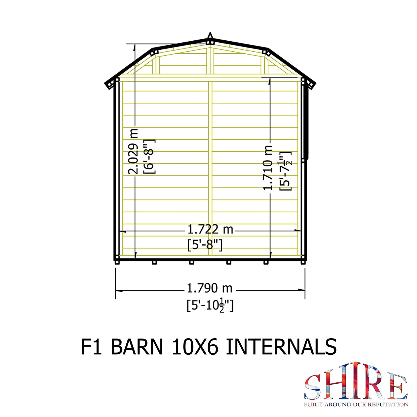 Shire Barn 10x6 Shed Workshop