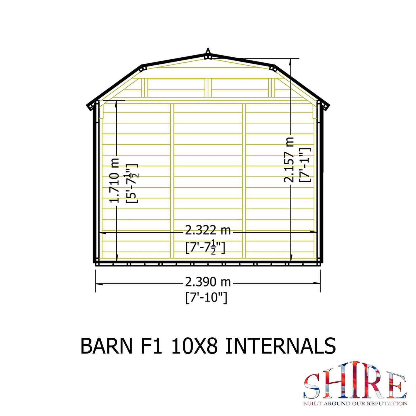 Shire Barn 10x8 Shed Workshop