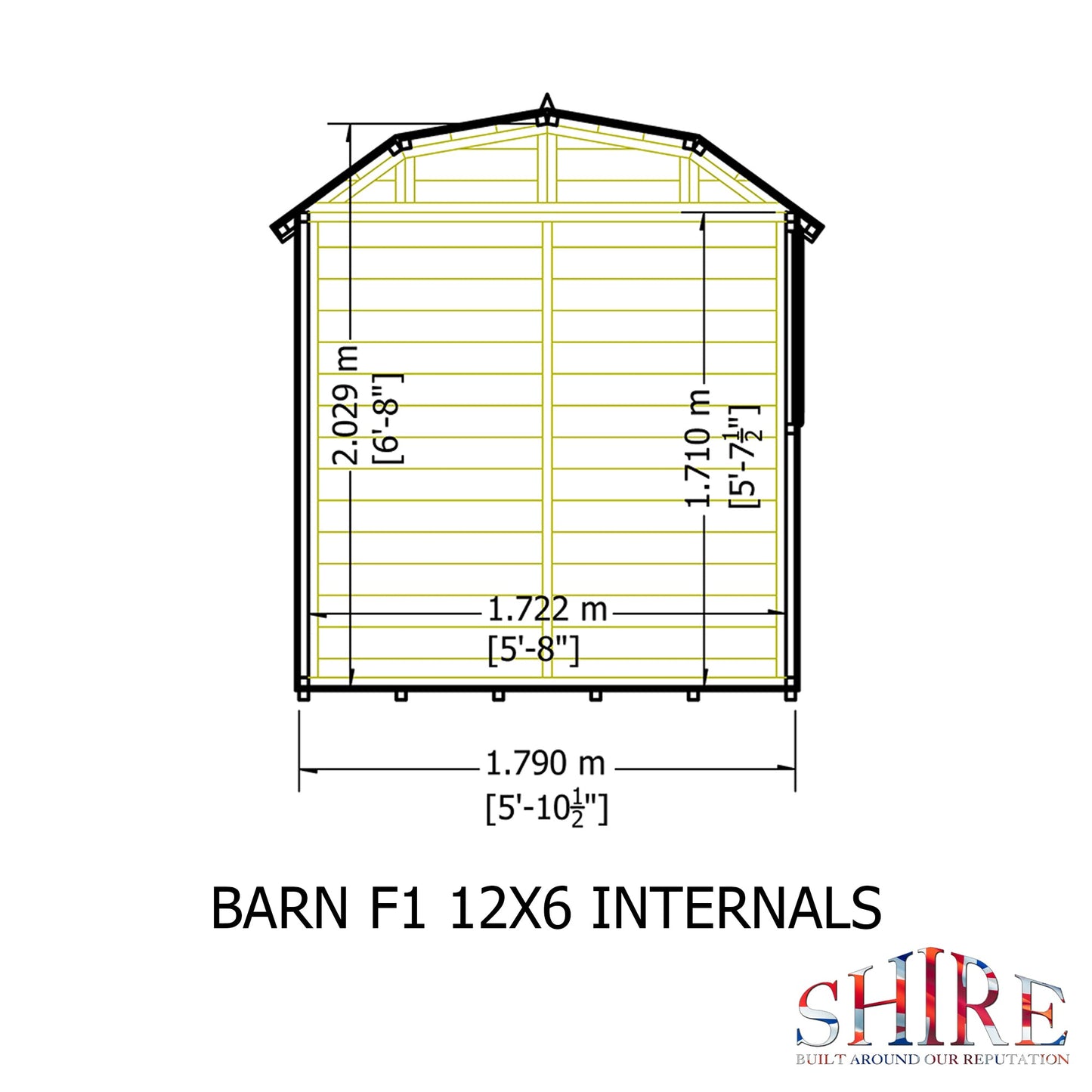 Shire Barn 12x6 Shed Workshop