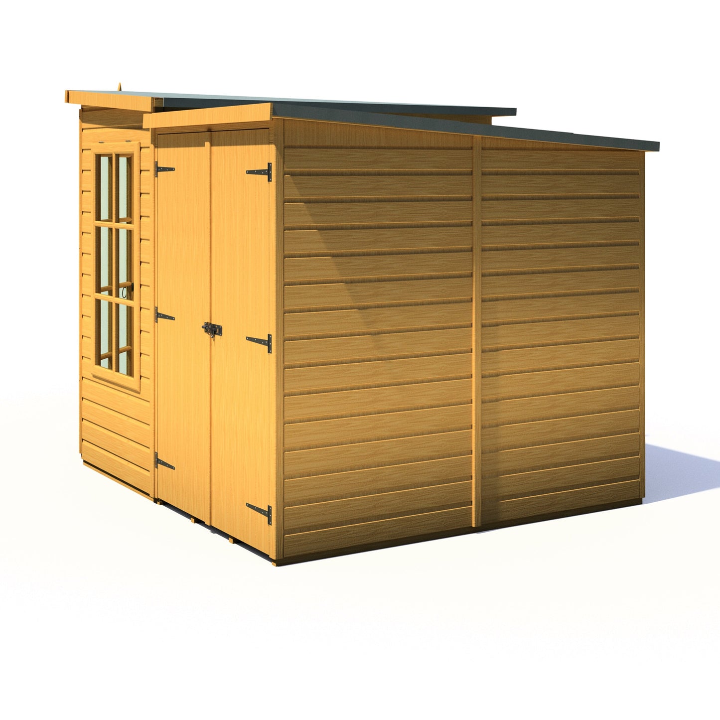 Shire Hampton 7x11 Corner Summerhouse with Side Shed