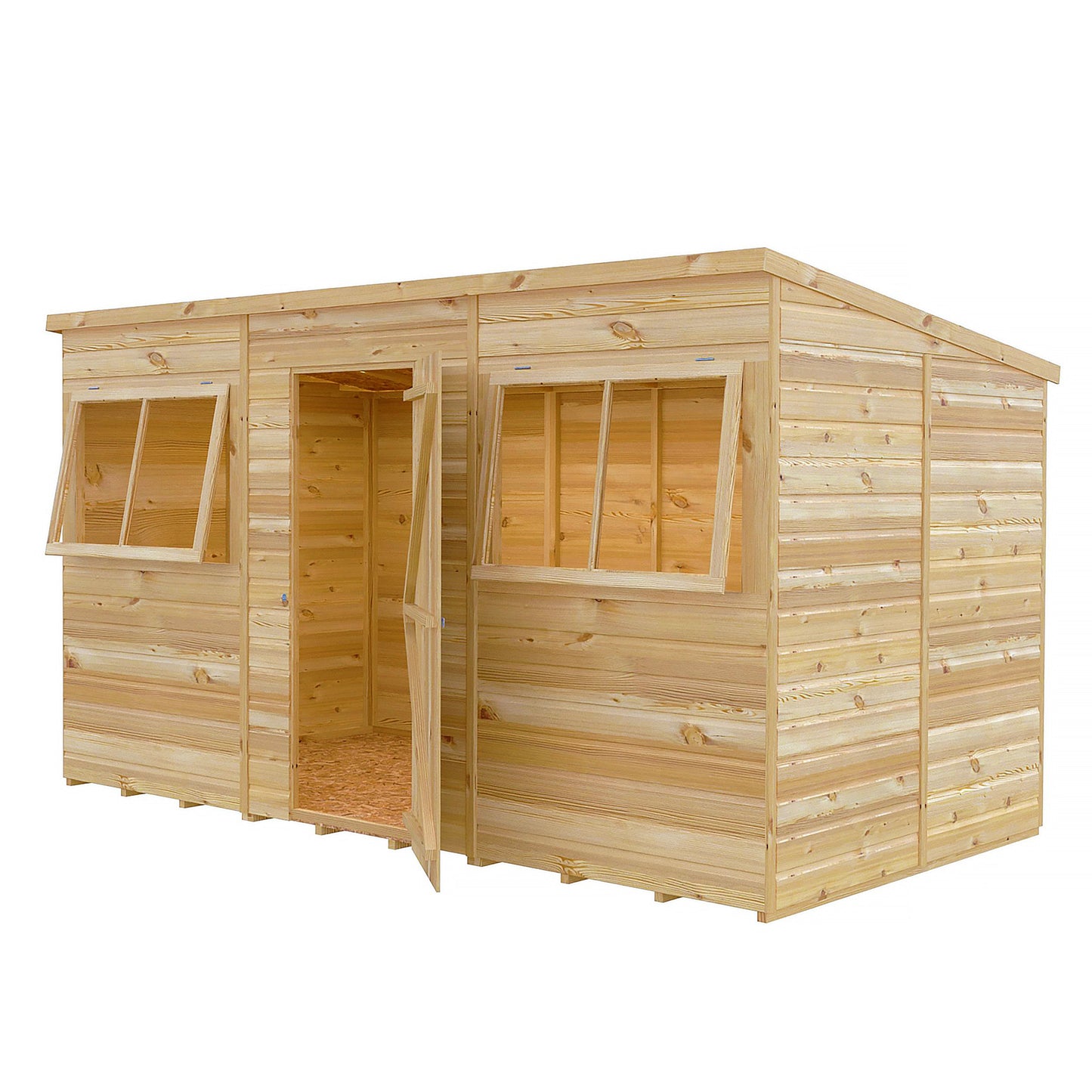 Pent 12 ft x 6 ft Shiplap Shed