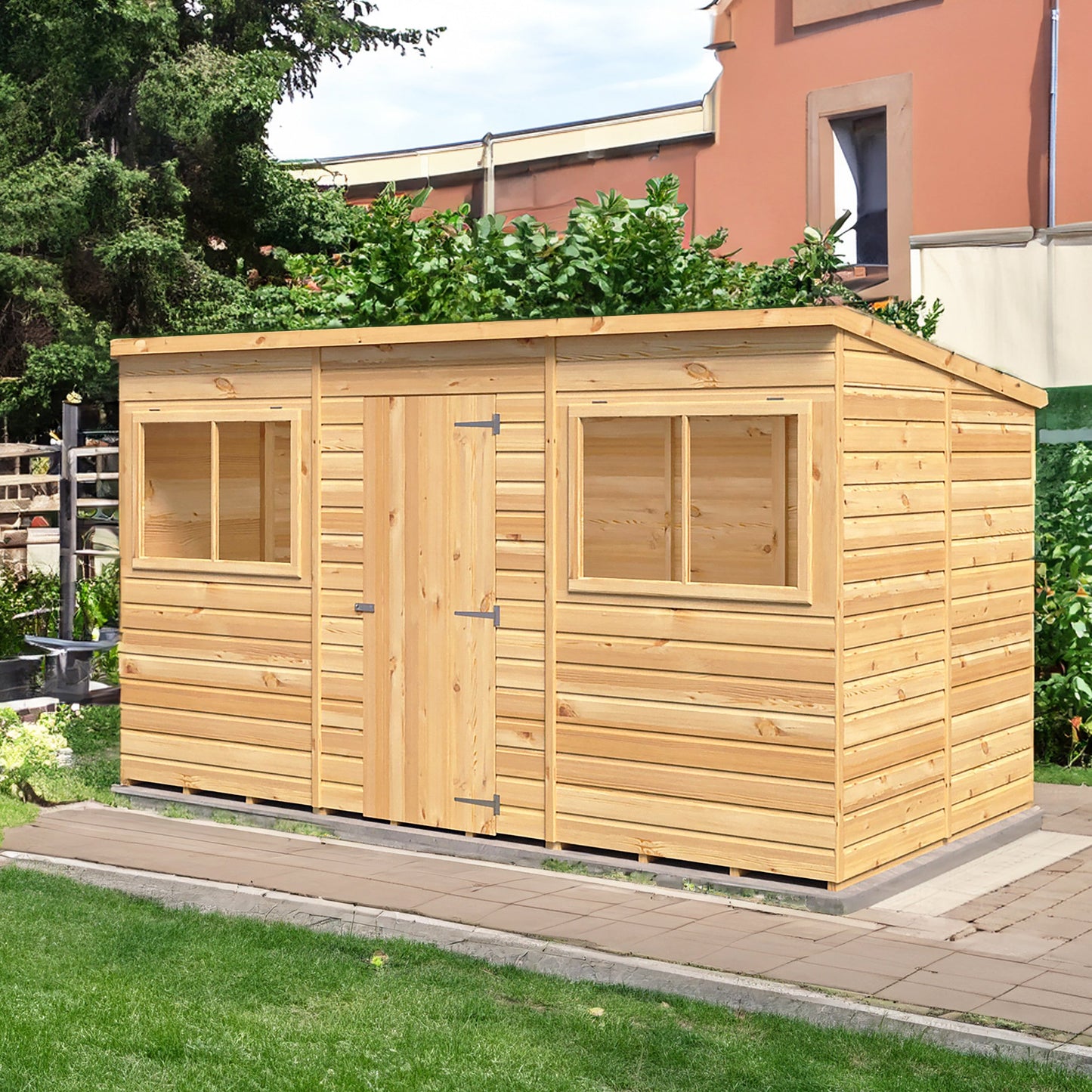 Pent 12 ft x 6 ft Shiplap Shed