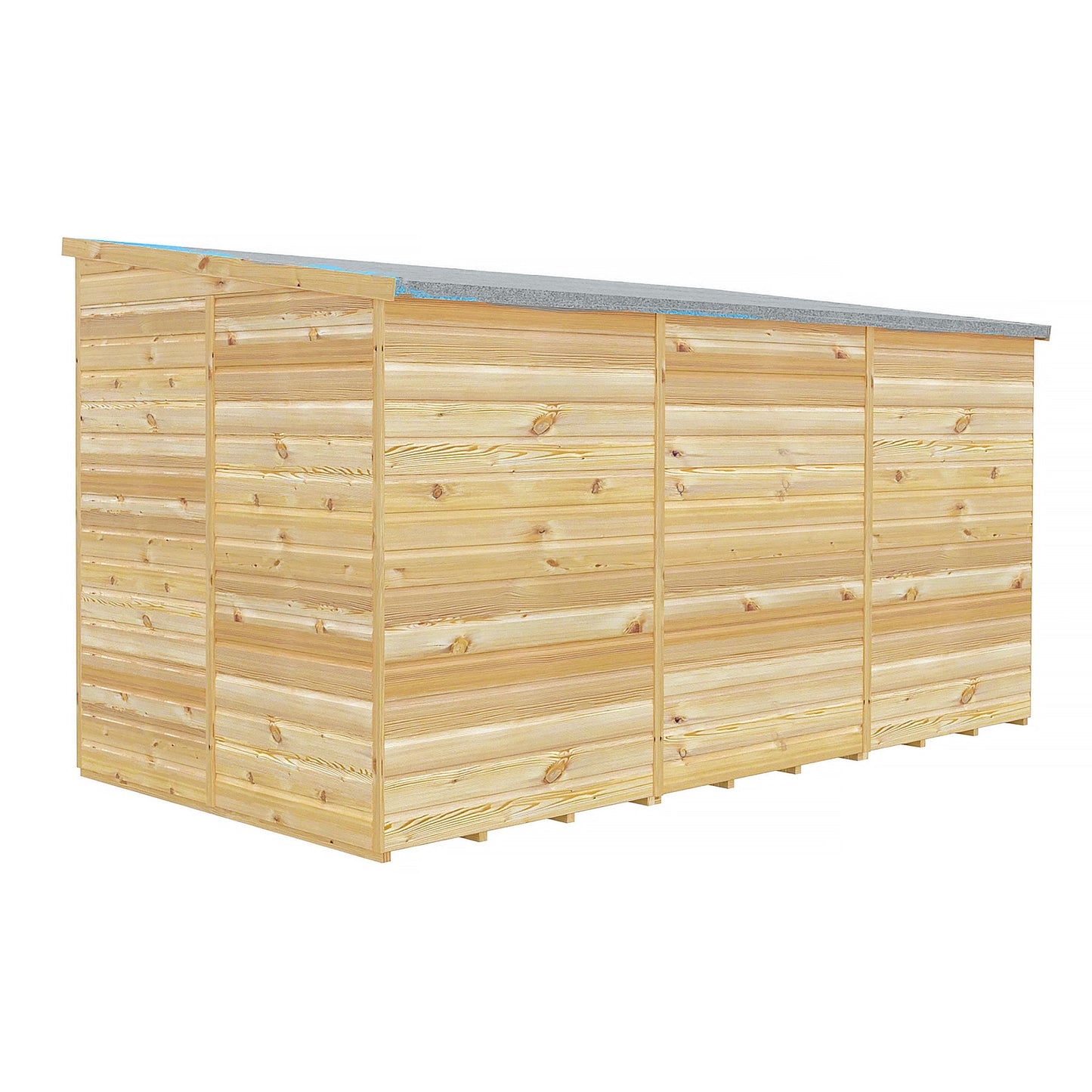 Pent 12 ft x 6 ft Shiplap Shed