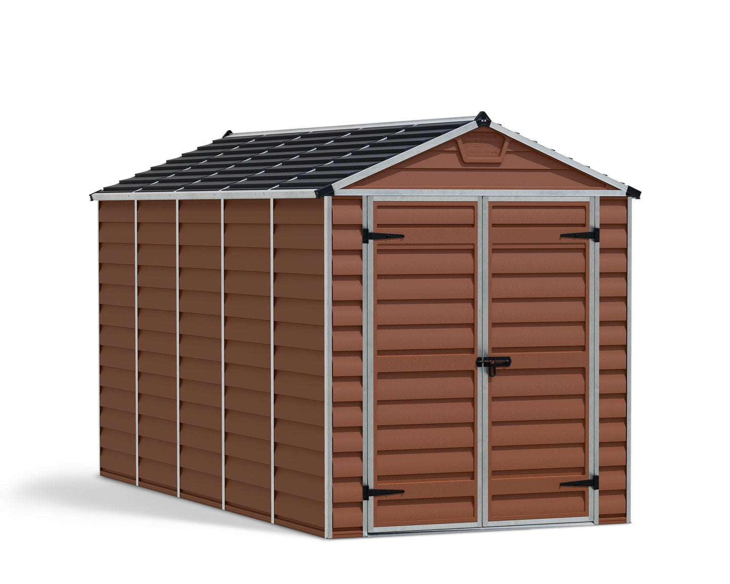 Skylight 6ft. x 12ft. Garden Shed - Amber Polycarbonate Panels