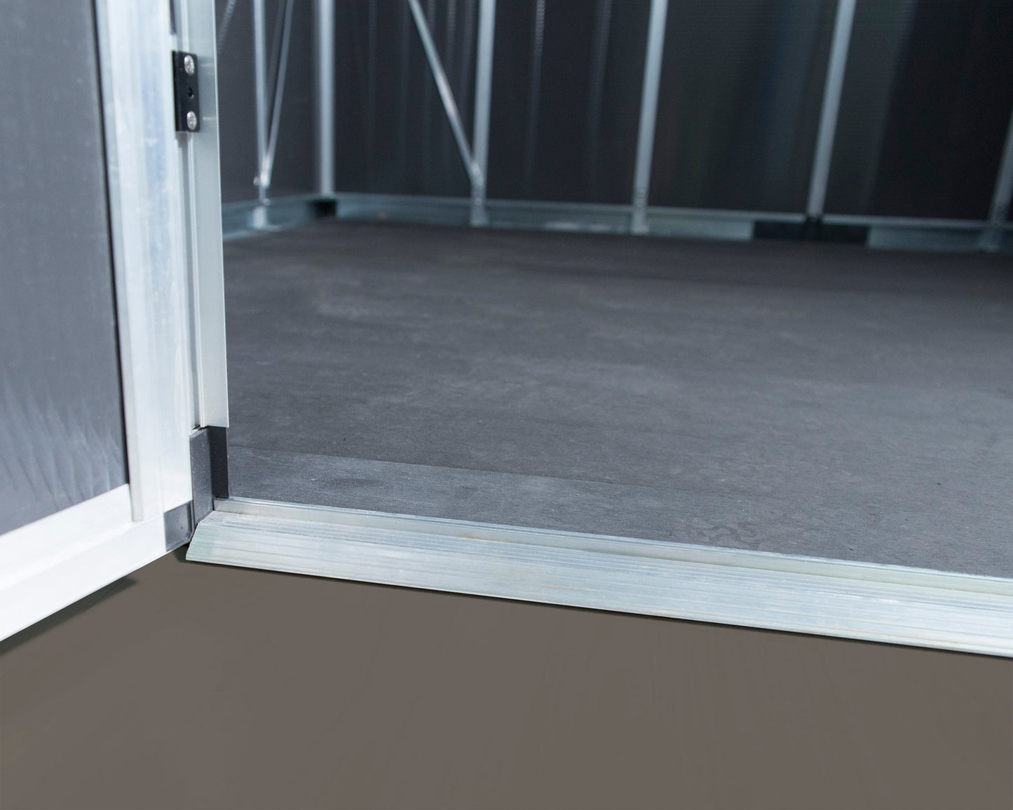 Yukon 11 x 21.3 ft. Garden Shed With Floor - Dark Grey Polycarbonate Panels
