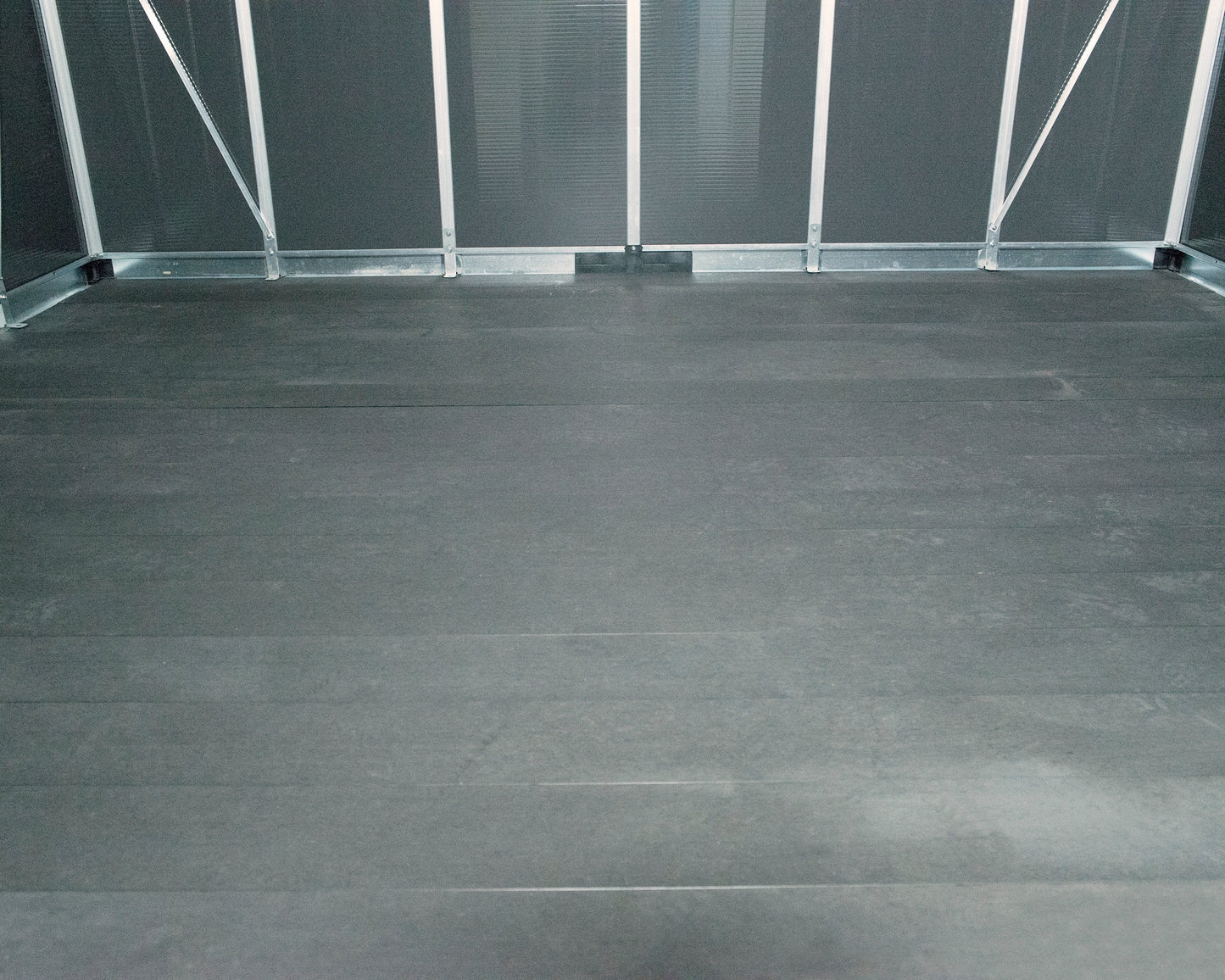 Yukon 11ft. x 17ft. Garden Shed Without Floor - Dark Grey Polycarbonate Panels