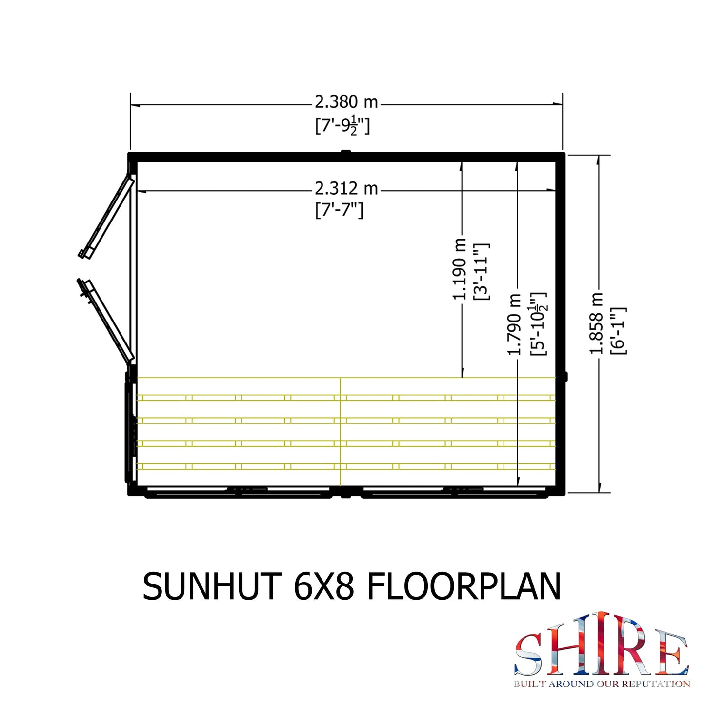 Shire Sun Hut 6x8 Potting Shed