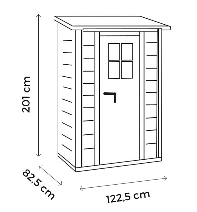 Shire Tuscany Evo 100 / Single Door Shed