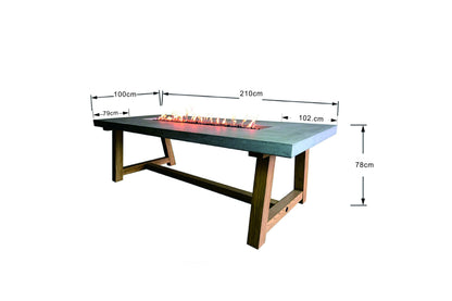 ELEMENTI FIRES SONOMA DINING TABLE