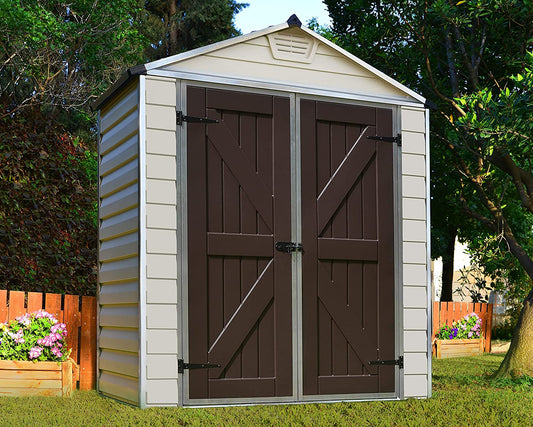 Skylight 6ft. x 3ft. Garden Shed - Tan Polycarbonate Panels