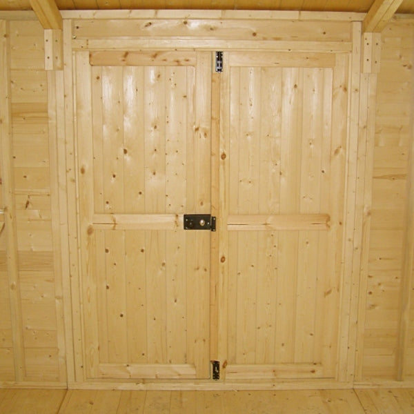 Shire Mammoth Loglap Double Door Shed - 12x24