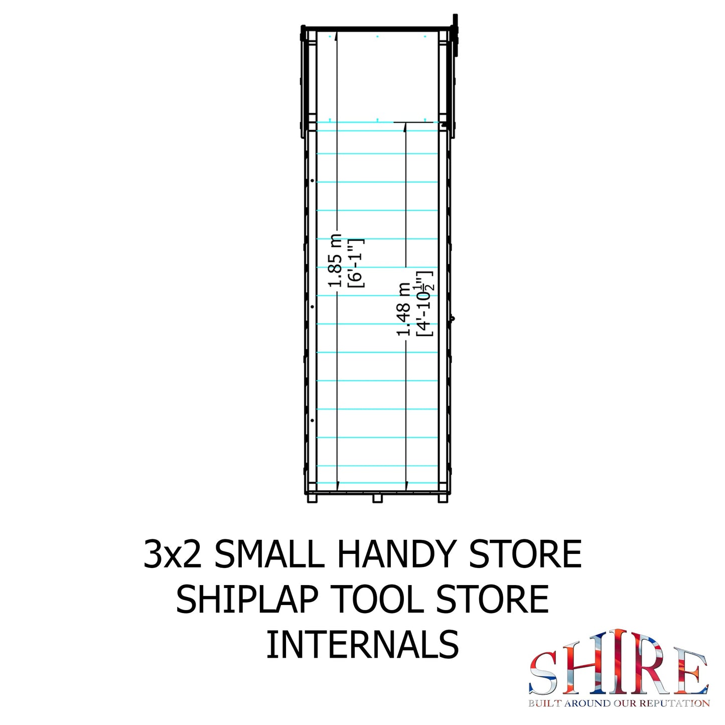 Shire Handy Store 3x2 Shiplap Pressure Treated