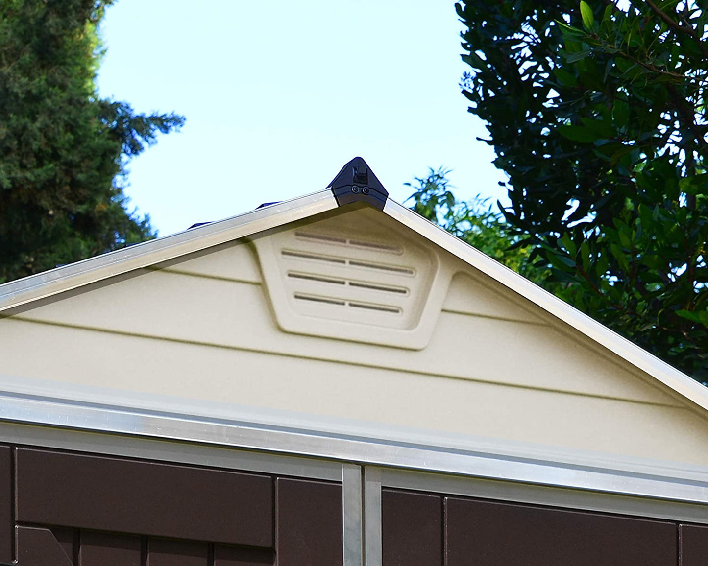 Skylight 6ft. x 3ft. Garden Shed - Tan Polycarbonate Panels