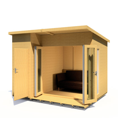 Shire Aster 10x8 Summerhouse Left Hand Store Version