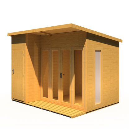 Shire Aster 10x8 Summerhouse Left Hand Store Version