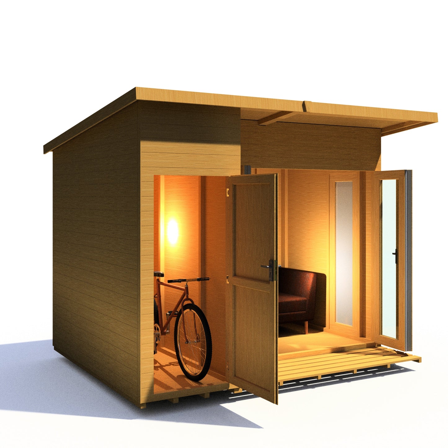 Shire Aster 10x8 Summerhouse Left Hand Store Version