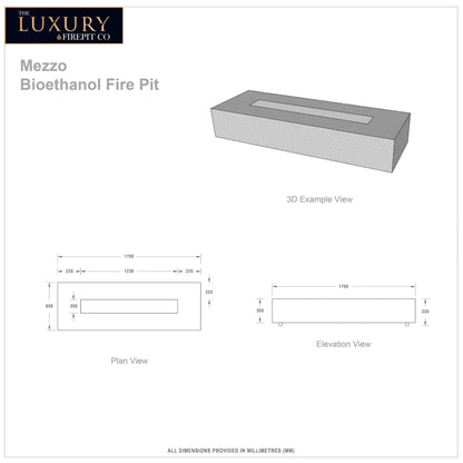 Mezzo Bioethanol Fire Pit - Luxury Fire Pit Co
