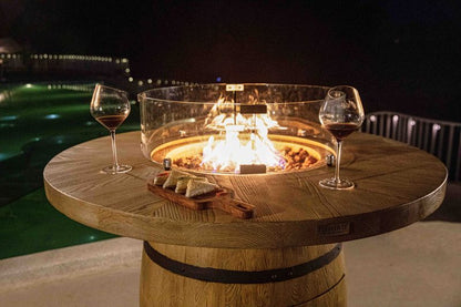 Elementi Fire Lafite Barrel Bar Table