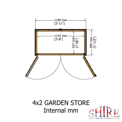 Shire Garden Store Shiplap 4x2