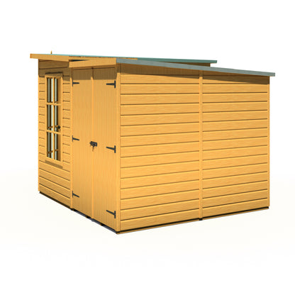 Shire Hampton 8x12 Corner Summerhouse with Side Shed