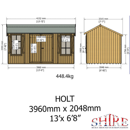 Shire Holt 7x13 Shed