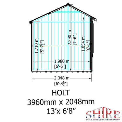 Shire Holt 7x13 Shed