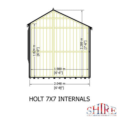 Shire Holt 7x7 Single Door Shed