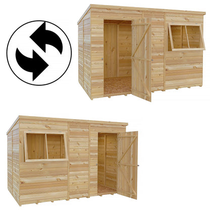 Pent 10 ft x 6 ft Shiplap Shed