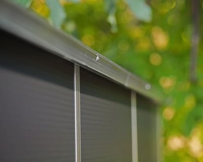 Rubicon 6ft. x 12ft. Garden Shed With Floor - Dark Grey Polycarbonate Panels