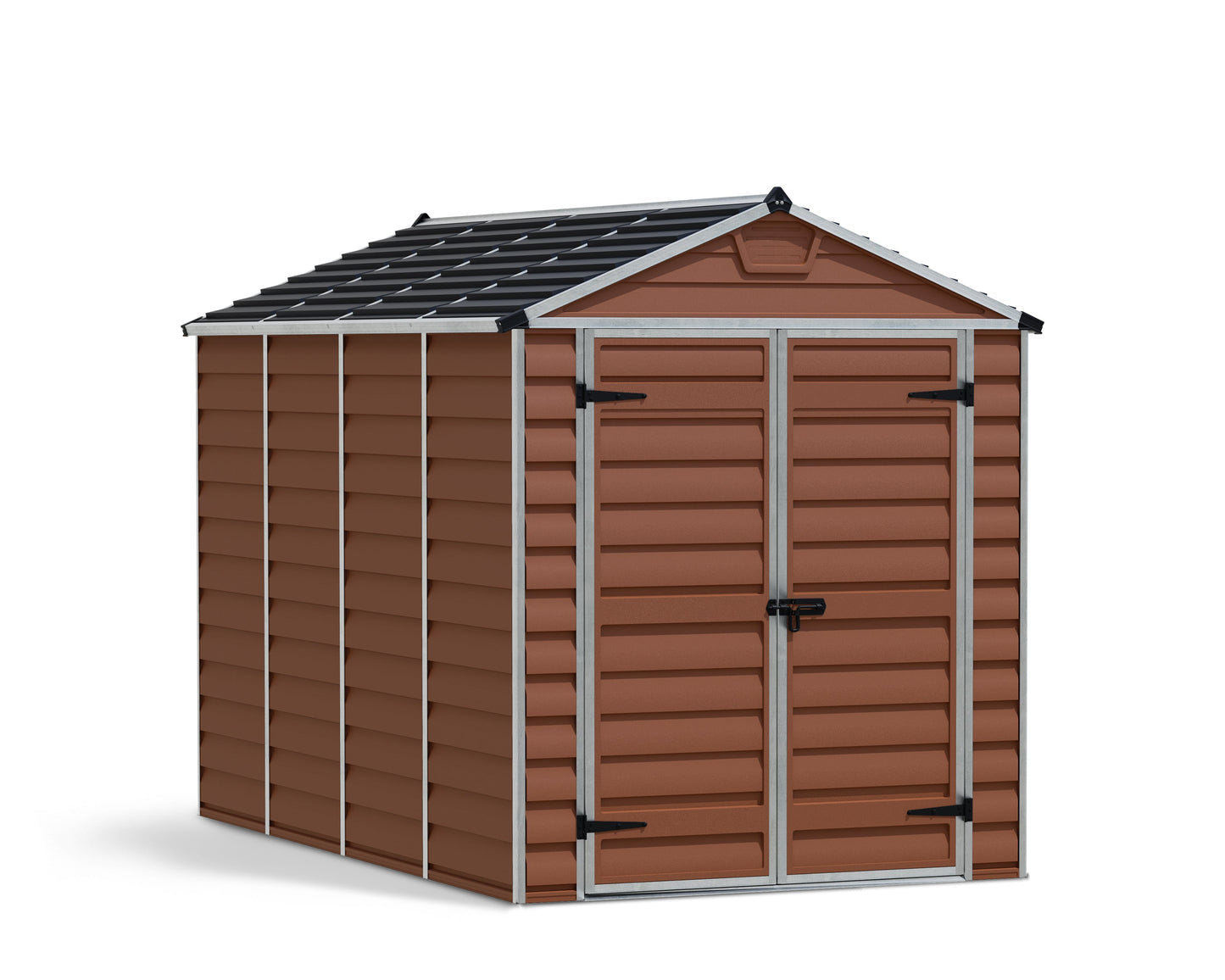 Skylight 6ft. x 10ft. Garden Shed - Amber Polycarbonate Panels