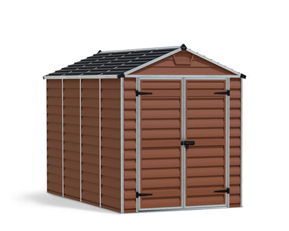 Skylight 6ft. x 10ft. Garden Shed - Amber Polycarbonate Panels