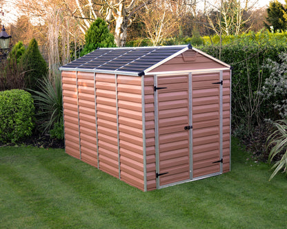 Skylight 6ft. x 10ft. Garden Shed - Amber Polycarbonate Panels