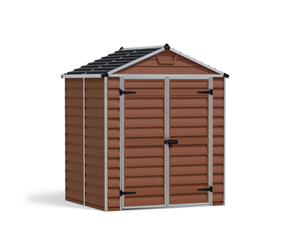 Skylight 6ft. x 5ft. Garden Shed - Amber Polycarbonate Panels
