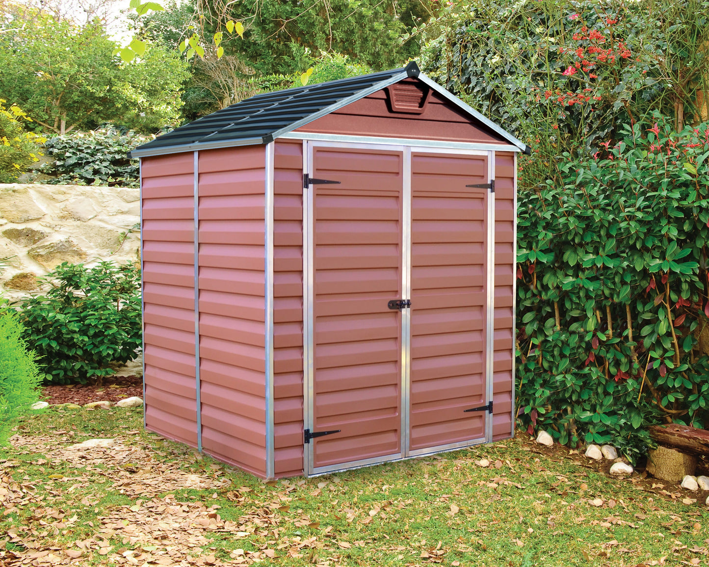 Skylight 6ft. x 5ft. Garden Shed - Amber Polycarbonate Panels