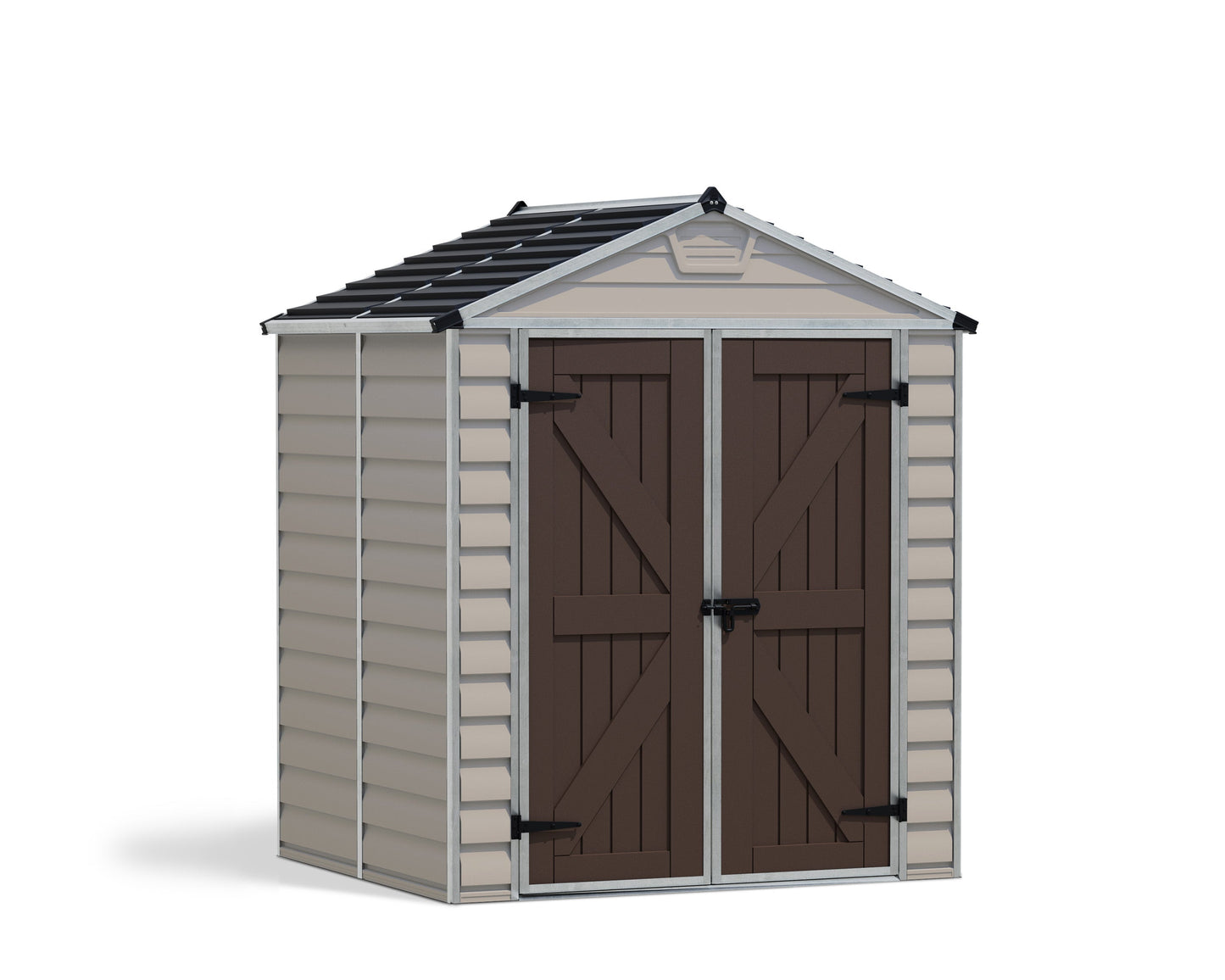 Skylight 6ft. x 5ft. Garden Shed - Tan Polycarbonate Panels