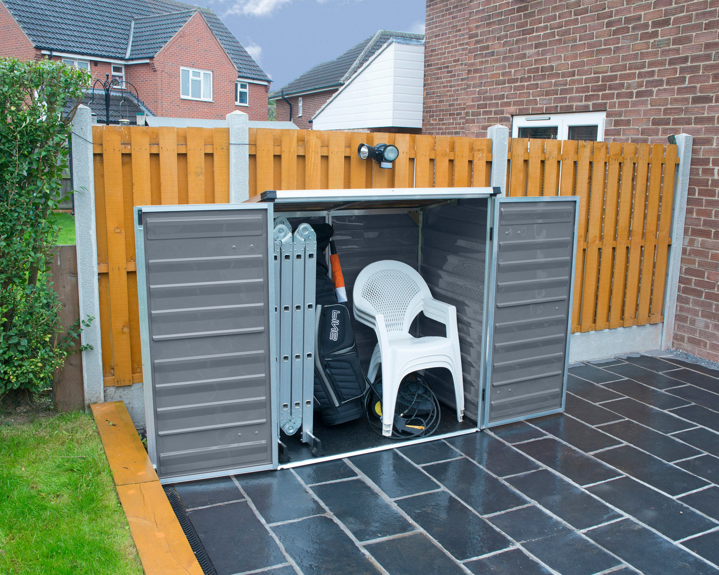 Voyager 3ft. x 5ft. Garden Shed - Grey Polycarbonate Panels