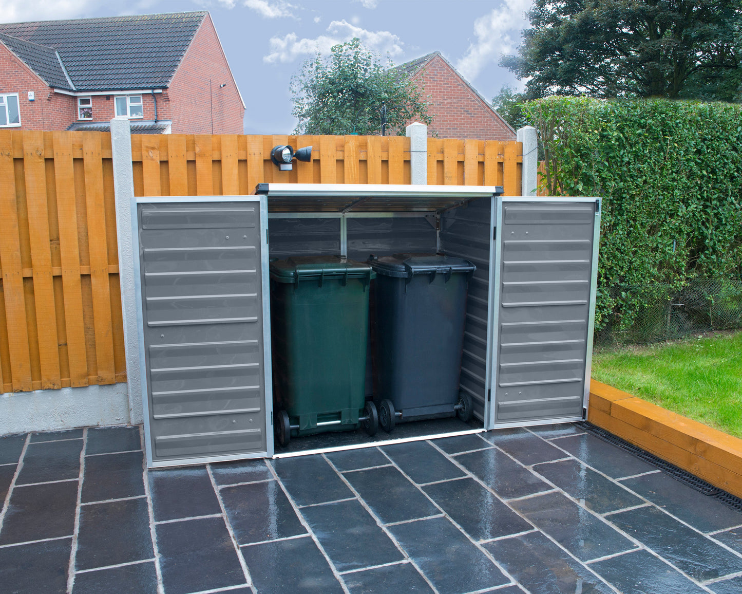 Voyager 3ft. x 5ft. Garden Shed - Grey Polycarbonate Panels
