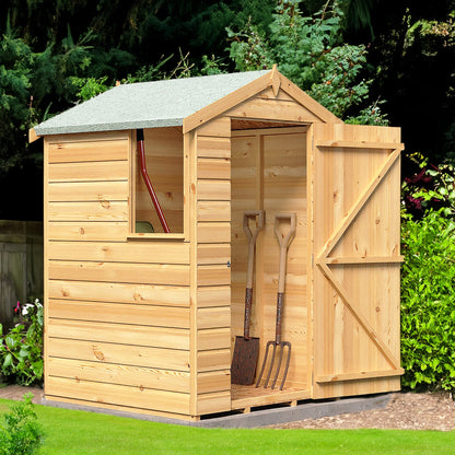 Shetland 4 ft x 4 ft Shiplap Apex Shed