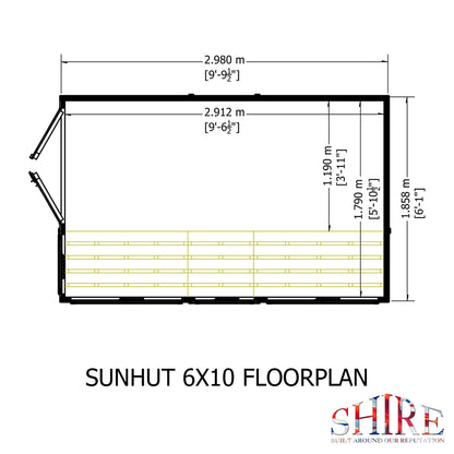 Shire Sun Hut 6x10 Potting Shed