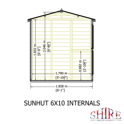 Shire Sun Hut 6x10 Potting Shed