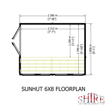 Shire Sun Hut 6x8 Potting Shed