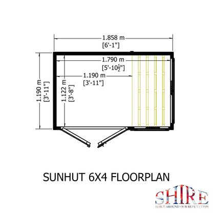 Shire Sun Hut 6x4 Potting Shed