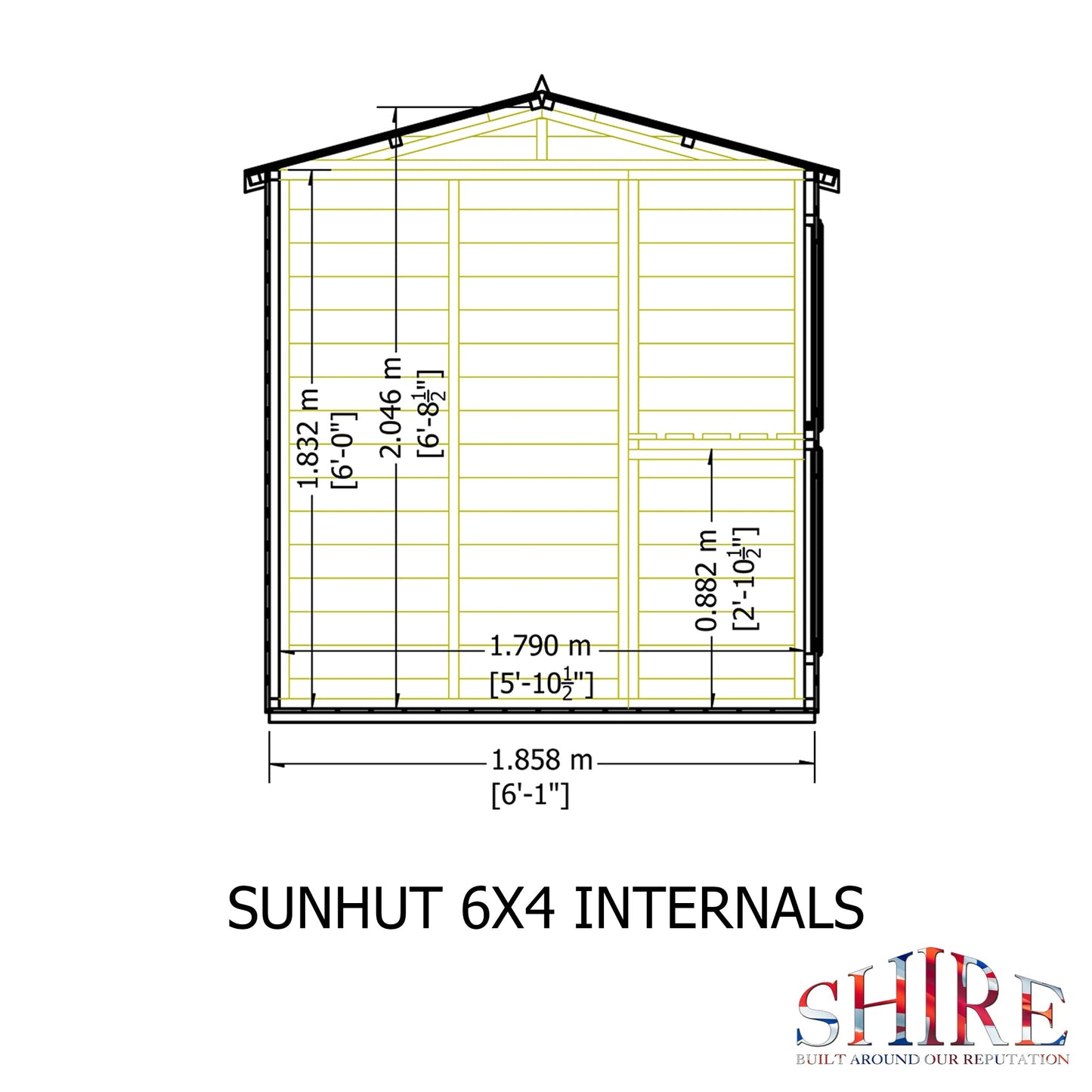 Shire Sun Hut 6x4 Potting Shed