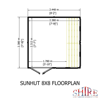 Shire Sun Hut 8x8 Potting Shed